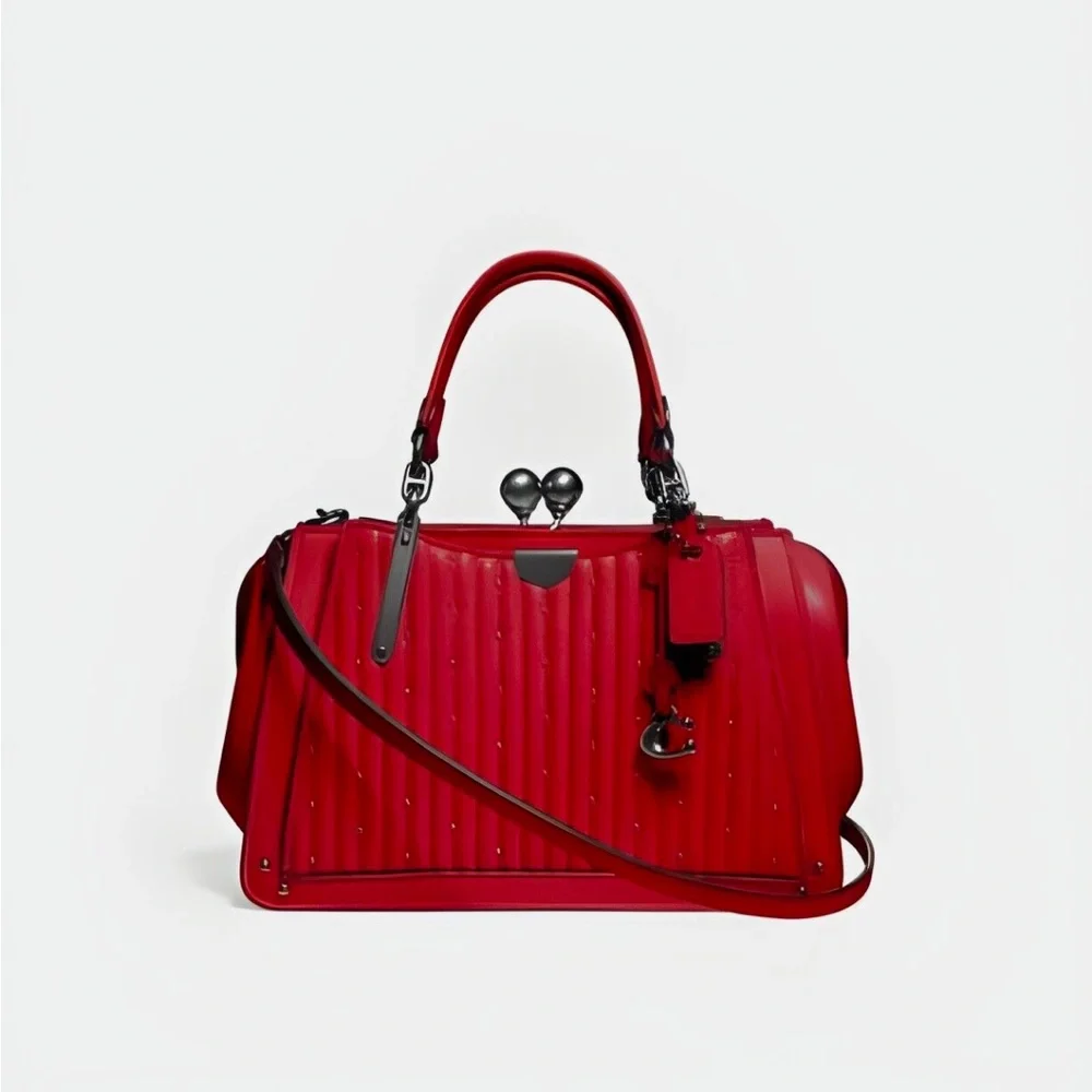 Coach Scarlet Satchel with Heart Accent - Picture 1 of 14